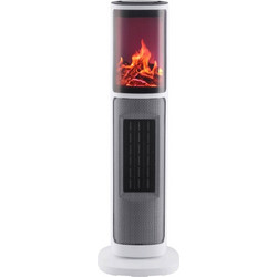 Κεραμικό Αερόθερμο LifenaXX LX-065 με ισχύ 2000W, 2 επίπεδα θέρμανσης και διακοσμητικό τζάκι TE85162991