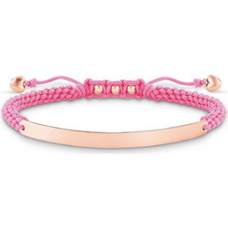 Thomas Sabo Γυναικείο Βραχιόλι Μακραμέ από Κορδόνι & Ασήμι LBA0048-597