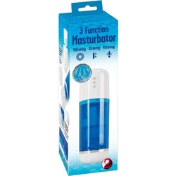 You2Toys 3 Function Pocket Pussy Αυνανιστήρι με Δόνηση Blue