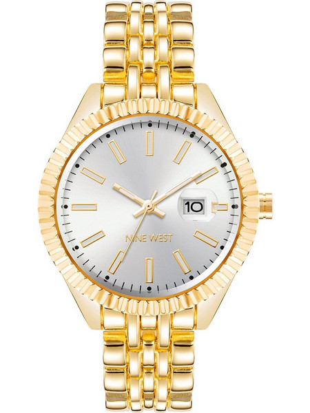 Nine West Γυναικείο Ρολόι με Χρυσό Μεταλλικό Μπρασελέ NW/2660SVGB