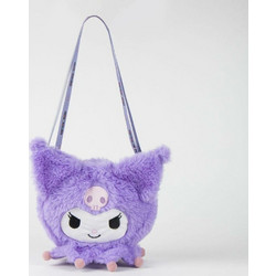 Παιδικη Τσαντα Βολτας Sanrio Kuromi Plush Shoulder Bag 17x14x4εκ