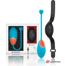Wearwatch Egg Wireless Watchme Δονητής Egg για Ζευγάρια με Τηλεχειριστήριο Μπλε Μαύρος