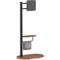 Brateck FS54-22T-02W Βάση Τηλεόρασης Δαπέδου Τροχήλατη 17"-43" έως 15kg