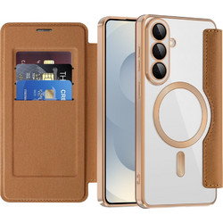 Techsuit SmartMag Book Case Brown (Samsung Galaxy S26 Plus)