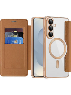 Techsuit SmartMag Book Case Brown (Samsung Galaxy S26 Plus)