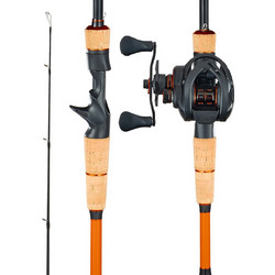 VEVOR Ράβδος & Μηχανισμός Ψαρέματος IM7 Carbon Fiber, Combo Casting για Λαβράκια με 7+1 BB, Λαβή Φελλού GLZHSDLGSBX7NVCOX001V0