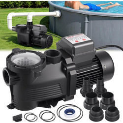 VEVOR Αντλία Πισίνας 550W 14,000 L/H AC 220-240V Μονοτάχυτη με Χρονοδιακόπτη & Καλάθι Φίλτρου για Πάνω & Εντός Εδάφους Πισίνες, Υδρομασάζ, Σπα DSYCGLBOZDS5WLI6F001V2