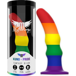 Mythology Kuno Pride S Dildo με Βεντούζα 13cm Πολύχρωμο