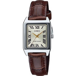 Casio Γυναικείο Ρολόι με Καφέ Δερμάτινο Λουράκι LTP-V007L-9B