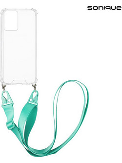 Sonique Armor Clear Θήκη Σιλικόνης με Strap Xiaomi 13 Lite 5G Light Blue