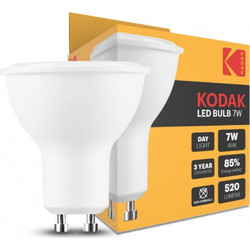 KODAK Max LED Izzo Σποτ Λάμπα Alu-Plastic 7W GU10 100 6000K (520 lumen)