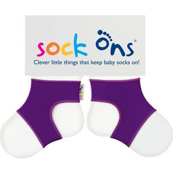Ζεύγος Σταθεροποιητές Καλτσών 0-6 Μηνών Μωβ Sock Ons SOS-PURPLE - Sock ons - SOS-PURPLE