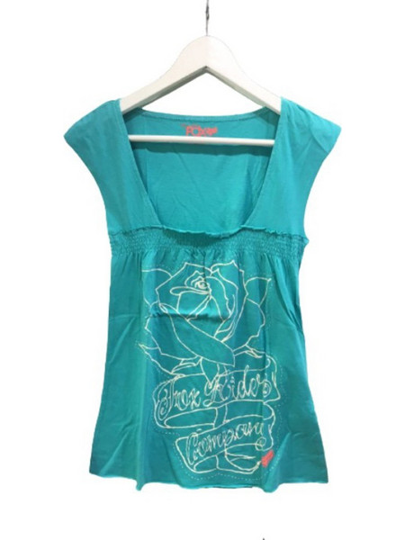 FOX Women Top Girls Lolly Top - TURQUOISE - 1035-1032-2001