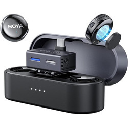 Boya Boaylink 3 TRS Σετ 2 Μικρόφωνα Πέτου USB-C / 3.5mm (RX + 2 TX+ Case)