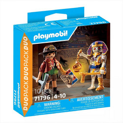 Playmobil Duo Pack Κυνηγός Θησαυρού & Μούμια για 4-10 Ετών 71796