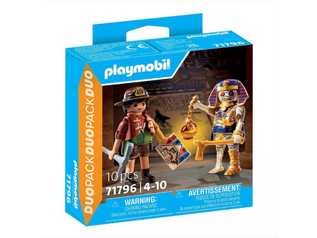 Playmobil Duo Pack Κυνηγός Θησαυρού & Μούμια για 4-10 Ετών 71796