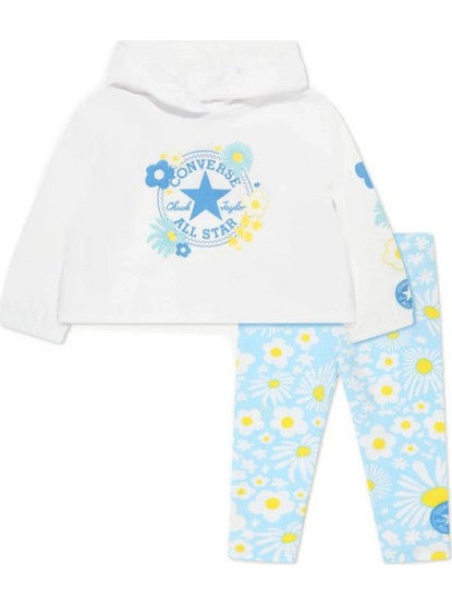 Converse Cnvg Flutter Hoodie & Legging Παιδικά Σετ Φόρμας