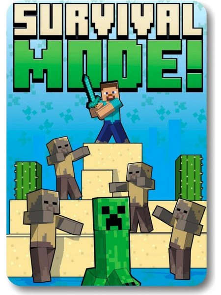 Κουβερτάκι Minecraft Fleece blanket - Survival fashion MNC24-4353
