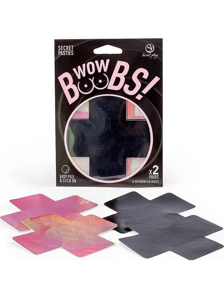 WOW BOOBS! CROSS NIPPLE PASTIES- F6264