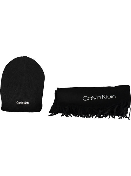 CALVIN KLEIN BLACK MAN SCARF Μαύρο