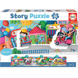 Παιδικό Puzzle Educa Story Puzzle Vehicles In The City 26 Κομμάτια
