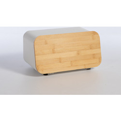 Nef-Nef Homeware Ψωμιέρα Μεταλλική 34,5x19x17 White