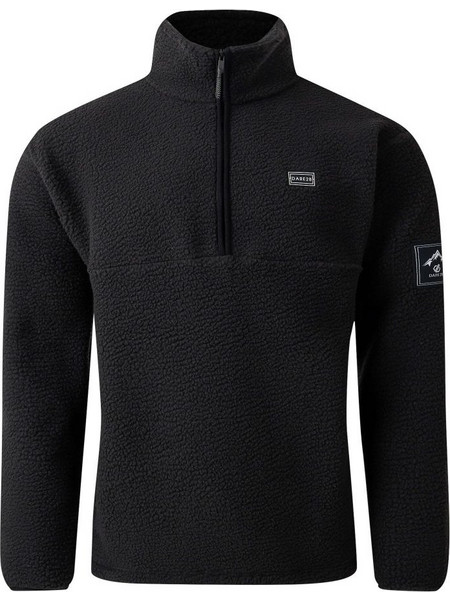 Men's Twin Tip Half Zip Fleece | Black - DMA749-800