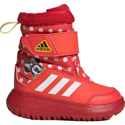 Adidas Winterplay Minnie Παιδικά Μποτάκια Χιονιού Κόκκινα με Σκρατς και Γούνα IG7191