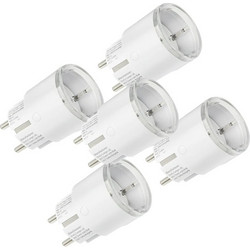 Set of 5 Shelly Plug S MTR Gen3 Smart Outlet (Black) - 3800238072292