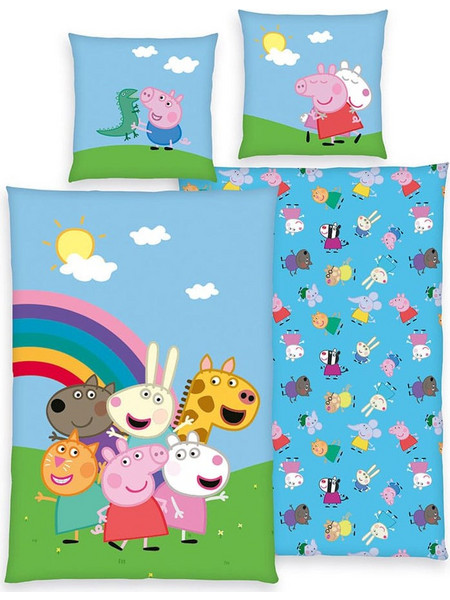 Herding Peppa Pig Παιδική Παπλωματοθήκη 135x200