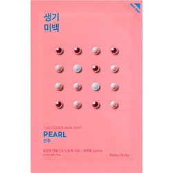 Holika Holika Pearl Pure Essence Sheet Μάσκα Προσώπου για Μαύρα Στίγματα & Λάμψη με Υαλουρονικό & Μέλι 20ml