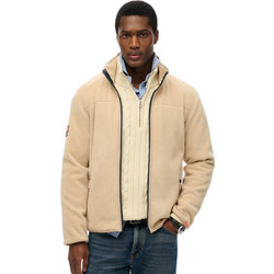 Superdry Ανδρική Ζακέτα Φούτερ με Φερμουάρ Μπεζ M2014152A-1LG