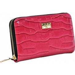 Versace 19V69 Μεγάλο Γυναικείο Πορτοφόλι με Φερμουάρ Κόκκινο AW-239530