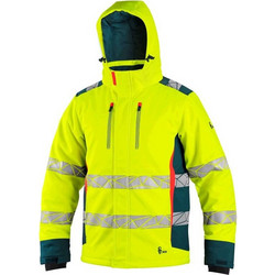 Μπουφάν CXS BEDFORD WINTER υψηλής ορατότητας ανδρικό softshell Κίτρινο HV/Μπλε