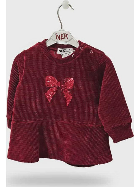 NEK KIDS WEAR 172425 ΒΡΕΦΙΚΟ ΦΟΡΕΜΑ ΓΙΑ ΚΟΡΙΤΣΙ ΜΠΟΡΝΤΟ ΑΠΟ 0-24 ΜΗΝΩΝ