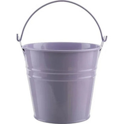 Μεταλλική Γλάστρα Κήπου με Χερούλι - 12,5x 11,5 x 11cm | Λιλά 296474