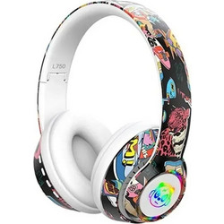 Graffiti ΑΚΖ-250 Ασύρματα Bluetooth Παιδικά Ακουστικά On Ear Λευκά