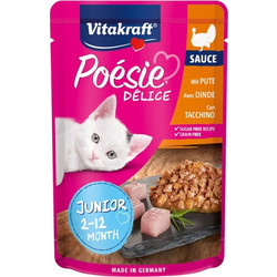 Vitakraft Poesie Delice Junior with Turkey in Gravy 85gr