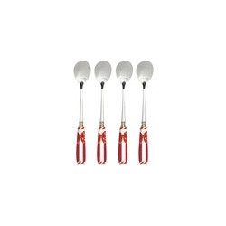 Easy Life Christmas Gift Σετ 4 Τεμαχίων Κουταλάκι Γλυκού Ανοξείδωτο & Κεραμικό