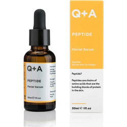 Q+A Peptide Facial Αντιγηραντικό Serum Προσώπου για Λάμψη με Πεπτίδια 30ml
