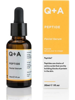 Q+A Peptide Facial Αντιγηραντικό Serum Προσώπου για Λάμψη με Πεπτίδια 30ml