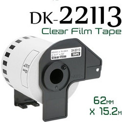 DK-22113 (DK22113) Brother συμβατή Continuous Film ταινία Ετικετογράφου 62mmx15,24m