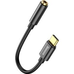 Baseus Αντάπτορας L54 USB-C σε jack 3,5 mm Μαύρος