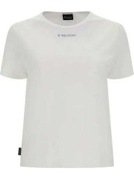 Freddy Γυναικείο T-Shirt S2WBCT3 ΛΕΥΚΟ
