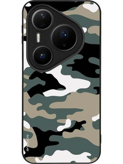Sonique Θήκη Camouflage Army Series για Huawei Pura 80 Pro 5G Χακί