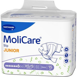 Molicare Slip Junior Πάνες νύχτας Παιδικές Νο Extra Small/Small (15 τεμ)