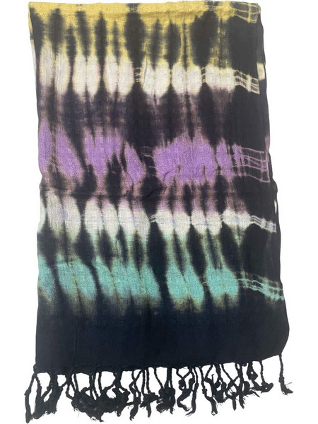 Boho Java Art Stole/Scarf - Multi Stripes - 62x200cm
