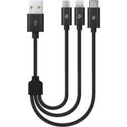 ttec Alumicable Mini Trio 30cm Charge Cable (2DK31) (TTEC2DK31)
