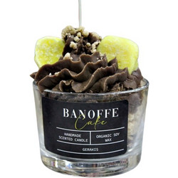 Keradiko Αρωματικό Κερί Σόγιας Banoffee Σε Ποτήρι Small φ8,2 x 5,8 cm 003772