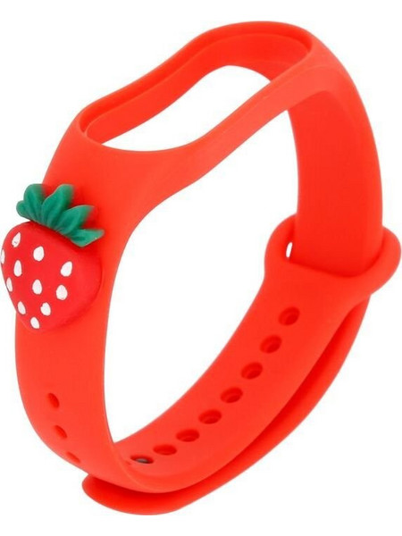Telcon Kids Smart Band M5/M6/M7 Λουράκι Smartwatch Red Strawberry